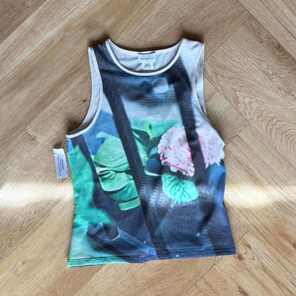 Find me now floral mesh